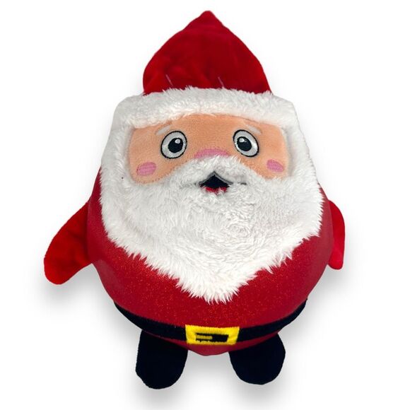 Merry and Bright Santa Bounce Crinkle Ball Round Dog Toy Winter‎ Christmas - Picture 1 of 3